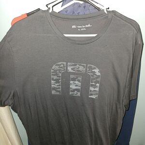 Travis Mathew Charcoal Gray Short Sleeve Tee